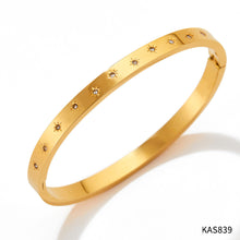 Zirconia Flower Bangles