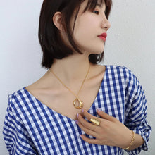Irregular Hollow Geometric Pendant